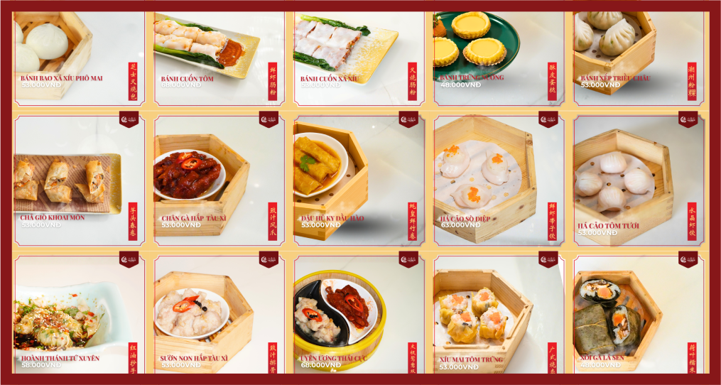xíu mại tôm trứng dimsum Quảng Đông Lục Đỉnh Ký
